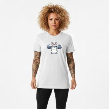 Imagem de Camiseta Feminina Algodão Premium COELHO Treino-Feminino