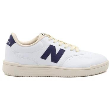 Imagem de Tênis New Balance BB80 Unissex, 35, Bege, Marinho
