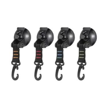 Imagem de Ventosas Para Tenda De Carro 4 Peças, Ganchos Laterais Redondos E Tria