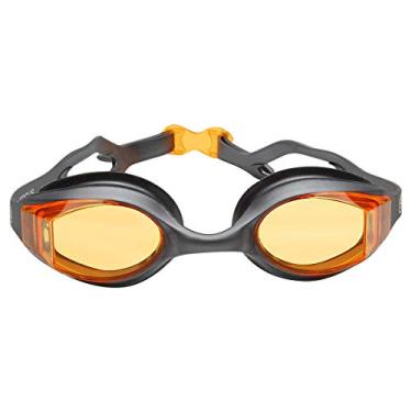 Imagem de Óculos de Natação, Speedo, Focus, Soft Frame Conforto com Proteção UV e Antifog, Vedação M - Cinza e Laranja