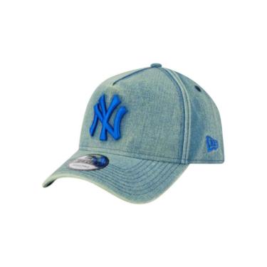 Imagem de Boné New Era 940A-Frame Acid Denim New York Yankees Verde-Masculino