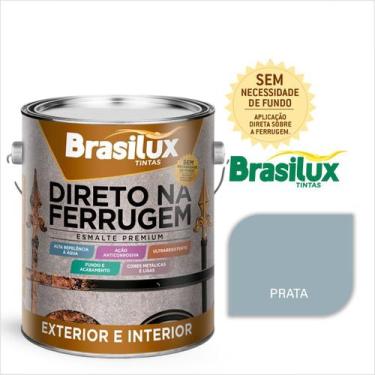 Imagem de Tinta Esmalte Direto Na Ferrugem 3,6 Litros Brasilux Escolha sua Cor S