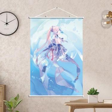 Imagem de Quadro de pintura de parede Genshin Impact Raiden Shogun 40x60cm - tai