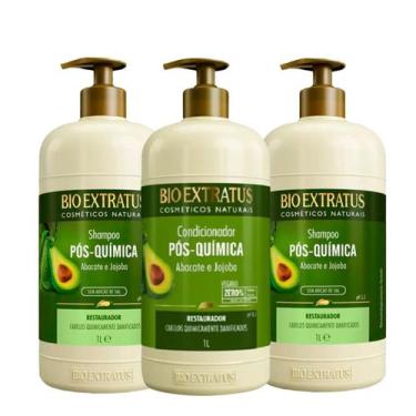 Imagem de Kit Bio Extratus Pós-Química Shampoo Extra e Condicionador (3 produtos