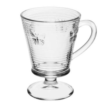 Imagem de 4 Taças para Cappuccino Wolff Lines Butterfly 240ml Vidro