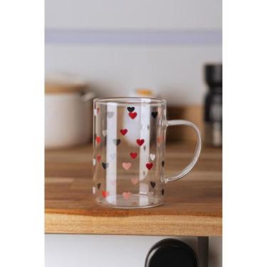 Imagem de Caneca de Vidro Borossilicato Resistente ao Calor Love 200ml - Lyor