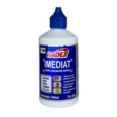Imagem de Tinta Para Carimbo Radex Imediat 100ml Azul