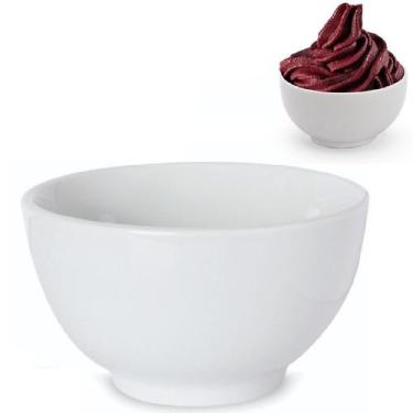 Imagem de 2 Tigelas Bowl Oriental Melamina 1000ml Cumbuca Branco - Sk
