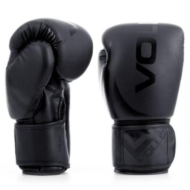 Imagem de Luva de Boxe Muay Thai Kickboxing Training 14oz Preta Vollo