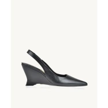 Imagem de Slingback Uza Venice Salto Médio Preto-Z26R108A0003-Feminino