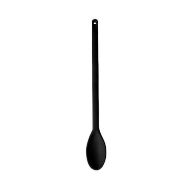 Imagem de Colher Profissional Cabo Longo Polipropileno Preta 45cm - HERCULES