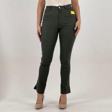 Imagem de Calça Size Tecido Reta Feminina-Feminino