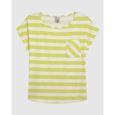 Imagem de Blusa Ampla Feminina Estampada Detalhe Bolso Frontal Em Viscose Stretch-Feminino