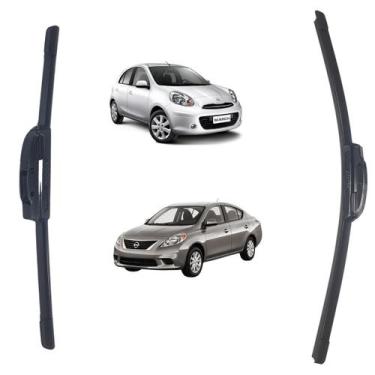 Imagem de Par Palheta Aerofit Bosch AF-14+AF-21 Nissan Versa 2011 A 2019, DIANTE