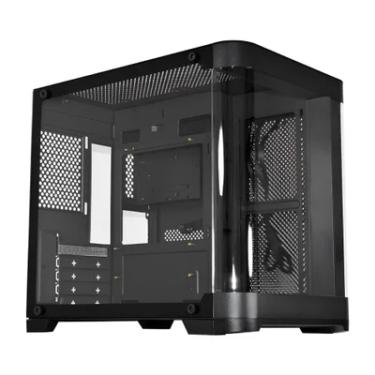 Imagem de Gabinete Gamer K-Mex Aqua Curva CG-01AG Preto Mini Tower Vidro Temperado M-ATX Black - CG01AGRH001CB0X