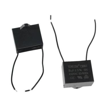 Imagem de Kit De Capacitores Retangulares CBB61 10UF 450V (3 Peças) Para Motor D