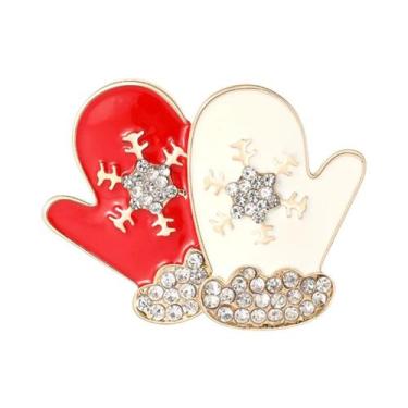 Imagem de Broche De Meia Com Strass Unissex Feminino Para O Natal, Acessório De 