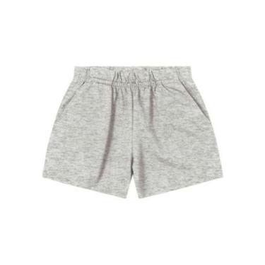 Imagem de Shorts infantil menina em moletinho Brandili -CINZA-Feminino