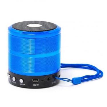 Imagem de Mini Caixa de Som Portátil para Ws-887 Azul - KNUP