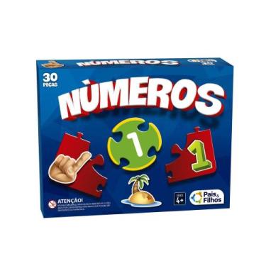 Imagem de Brincar De Aprender Números 30 peças 2893 Brincar De Aprender Numeros 