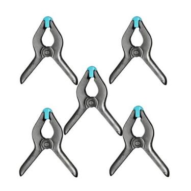 Imagem de Grampo Multiuso com Mola 100mm Preto Resistente Prático Ideal para Fix