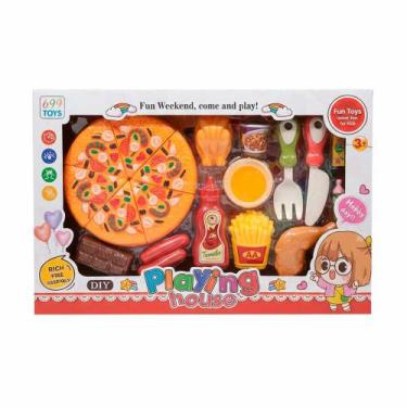 Imagem de Brinquedo Conjunto de Pizza DIY 13 Peças Domni