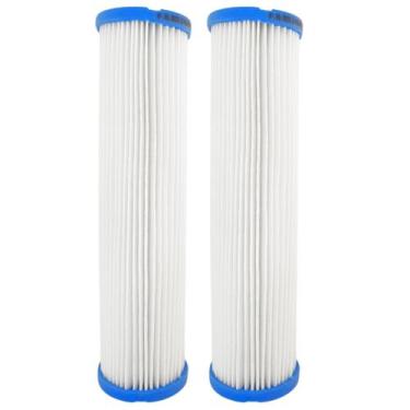 Imagem de Kit 2 Filtro Refil Plissado Lavável Reutilizável 9 3/4' - AQUAPLUS