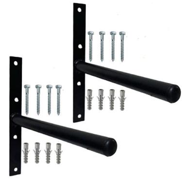 Imagem de Suporte Anilha Parede de Aço Expositor e Organizador 2 Un - XPROSHAPE