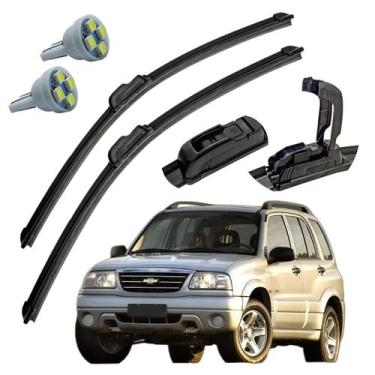 Imagem de Palheta Limpador Parabrisa Chevrolet Tracker 2001 A 2008 + Pingo T10 -