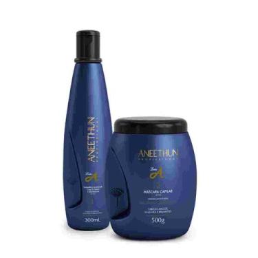 Imagem de Aneethun Kit Linha A Shampoo 300mL e Máscara 500g