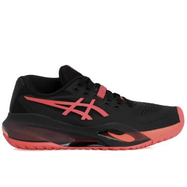 Imagem de Tênis Asics Gel Resolution X - All Court Preto e Coral-Feminino
