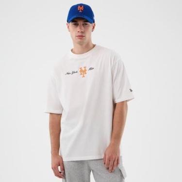 Imagem de MLB NEW ERA SCRIPT OS TEE NEYMET WHI-Masculino