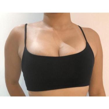 Imagem de Top Fitness Duplo  Alça Fina Suplex Poliamida Compressão - Landim Stor