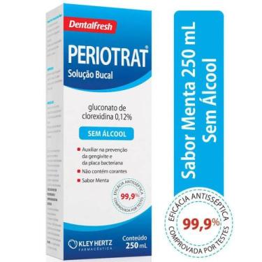 Imagem de Solução Antisséptica Bucal Periotrat Kley Hertz Sabor Menta Sem Álcool
