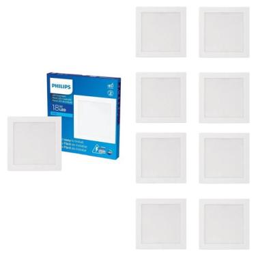 Imagem de 9 Luminária Led 18w Philips Sobrepor 6500k Luz Fria Bivolt, Bivolt