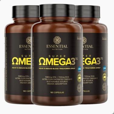 Imagem de Kit 3 Super Ômega 3 180 Caps - Essential Nutrition-Unissex