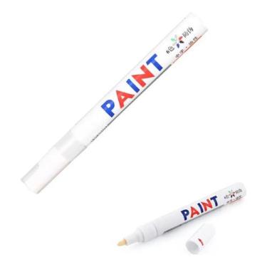 Imagem de Caneta Paint Marker Marcador Permanente Branca Tira Riscos Pintura Car