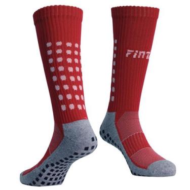 Imagem de Meia Para Prática Esportiva Pro Grip e Compressão Finta, Vermelho