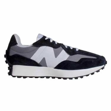 Imagem de Tênis New Balance 327v1 Unissex, 43, Preto, Branco