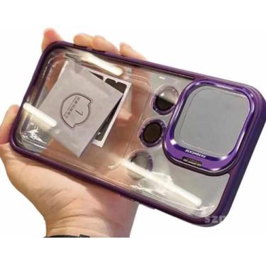 Imagem de Capa Fashion Metal Stand Case Para iPhone 12 - 6.1 - LILAS - EXTREME D