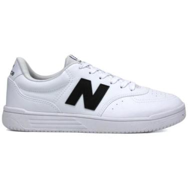 Imagem de Tênis Casual New Balance BB80 Masculino, 39, Branco, Preto