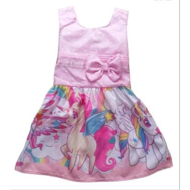 Imagem de Vestido Infantil Com Estampa - Presença Feminina , Rosa claro, P