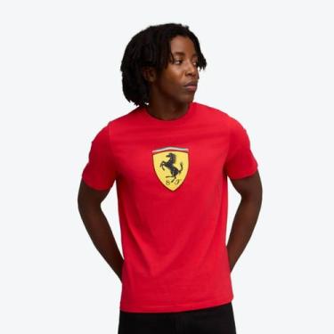 Imagem de Camiseta Puma Ferrari Sportswear Vermelha, EG