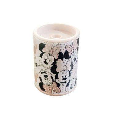 Imagem de Apontador c/ depósito em metal 1 furo Minnie Molin - Tilibra, Branco