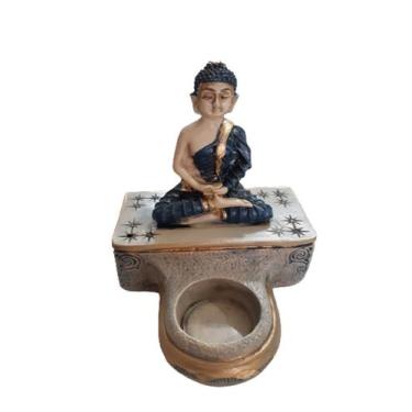 Imagem de Castiçal buda na base - RESINA
