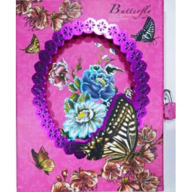 Imagem de Diário luxo butterfly - pink - BrandBrand