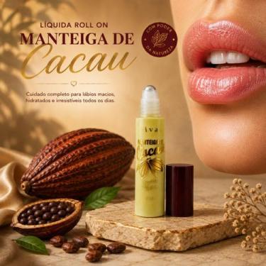Imagem de Manteiga de Cacau Líquida Roll On Vivai 5ml Hidratante Labial