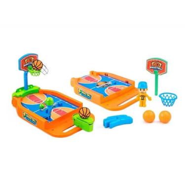 Imagem de Jogo Basquete de Mesa com Catapulta Lançadora de Bolinhas - Dutetoys