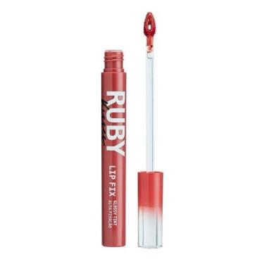 Imagem de Ruby Kisses Lip Fix Glossy Tint - Sweet Brown