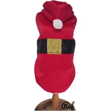 Imagem de Capa De Natal Com Gorro Papai Noel P/ Caes E Gatos Noel - sem marcas, 